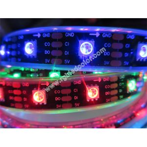 APA102 half silicone tube and epoxy waterproof led strip