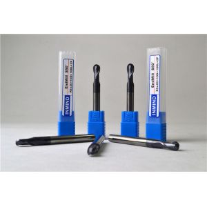 AlTiN Coating , HRC50 2 Flute Ball Nose End Mill Grain Size 0.6-0.8UM High