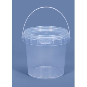 Screen Printing Plastic Food Bucket Lightweight With PP / HDPE Material