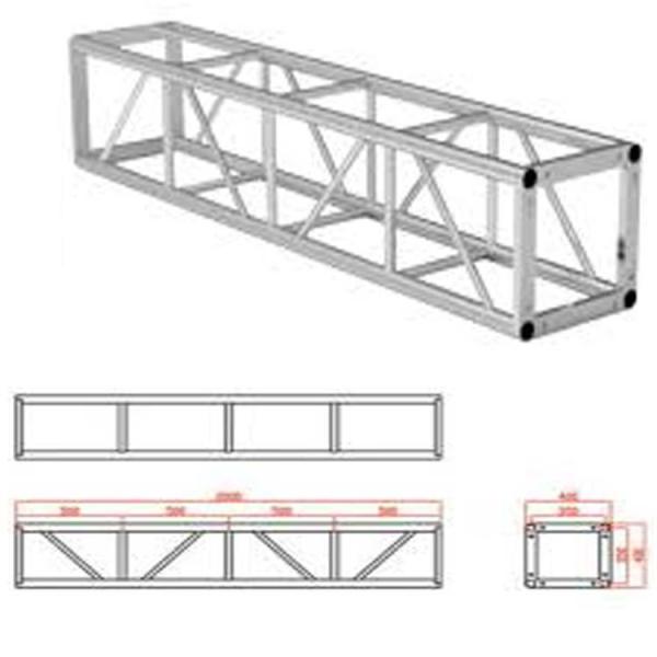 Buy Square Screw Bolt Truss System Lighting Truss Black at wholesale prices