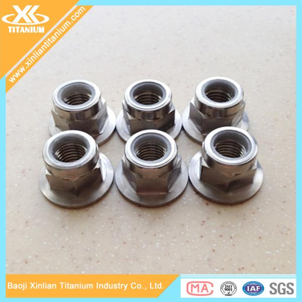 Buy Industrial Gr5 M8 Titanium Hexagon Flange Nuts at wholesale prices