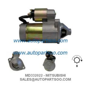 MD332022 MD356104 - MITSUBISHI Starter Motor 12V 1.2KW 8T MOTORES DE ARRANQUE
