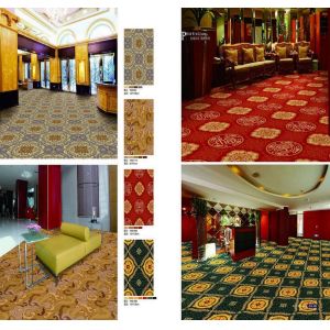 Nylon Printed Modern Home Carpet / Wall To Wall Patterned Carpet