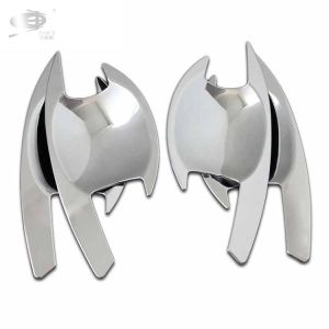 Door Handle Insert Matte Black For Mitsubishi Triton L200 Abs 2019-On Chrome