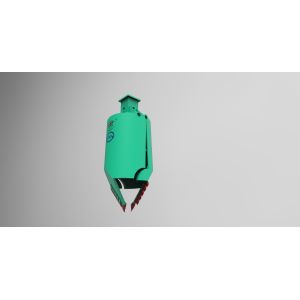 APFBH-D 700mm Semi Combined Drilling Bucket With Flat Teeth