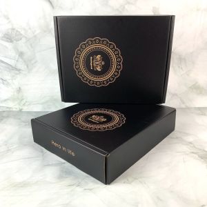 CCNB Matte Black Mailer Boxes 2mm 3mm Cardboard Parcel Boxes