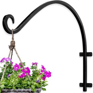 4 Holes Curve Line Iron Hook 11x6.5 Hanging Plant Bracket