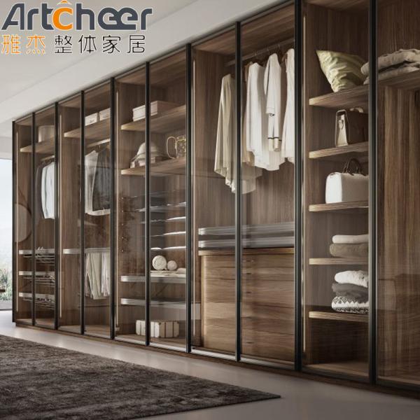 Bedroom Design Walk In Wardrobe Closet With Modern Design And Aluminium Frame