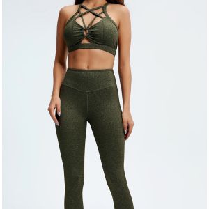 Custom Logo Label Breathable Leggings Sexy Yoga Suit Quality Manufacturer