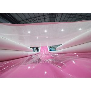 Iso9001 Pink Airtight Inflatable Yacht Water Slide For Boat
