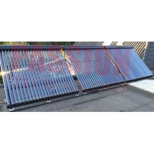 High Efficiency Aluminum Alloy Silver Black Heat Pipe Solar Collectors 10 to 30