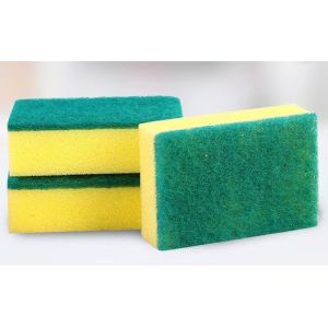 Sponge Rectangle Shape Kitchen Bowl Dish Cleaning Pad Sponge Scrubs