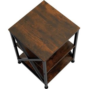 Side Table End Table Nightstand, Easy to Assemble, For Living Room Bedroom,