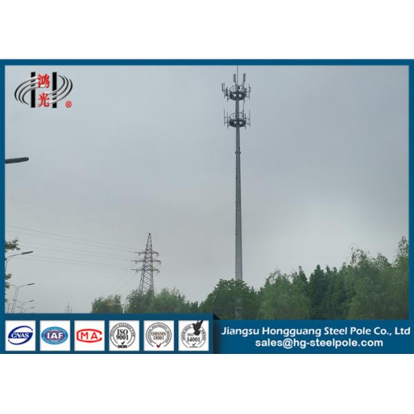 Buy Q235 Steel Conical Antenna Pole For Broadcasting , Transmission Tower at wholesale prices