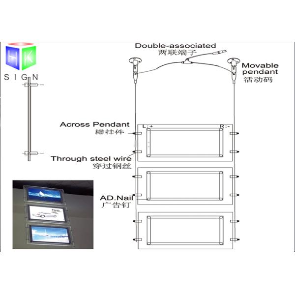Photo Frame Crystal LED Light Box Estate Agent Window Display Units Illuminated