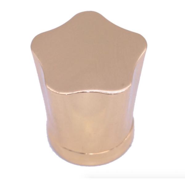 Customized Star Shaped Gold Plated Zinc Alloy Perfume Bottle Caps For High-End