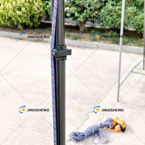 8ft Heavy Duty Sunshade Pole | Designed for Outrigger Use - Glossy Black