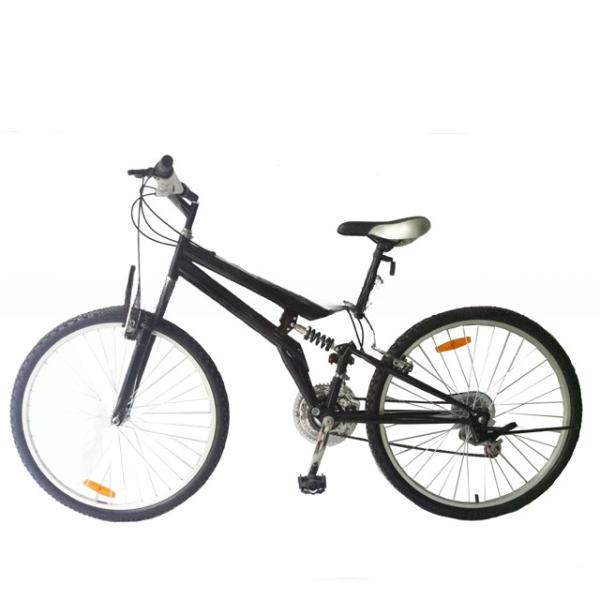 26" Full Suspension Mountain Bike for Heavy Loads Load Capacity 120kg 21 Speeds