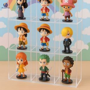 Custom Thickness Rectangular Acrylic Storage Box Clear Makeup Organizer