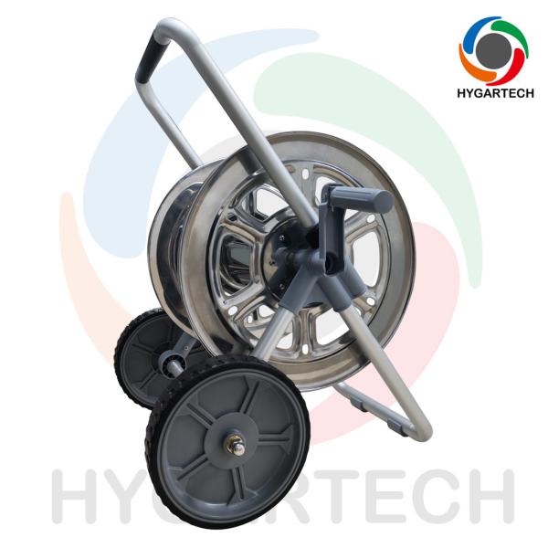 Up To 50 Lbs Weight Capacity High Durability Trolley Hose Reel Cart Suit Bare