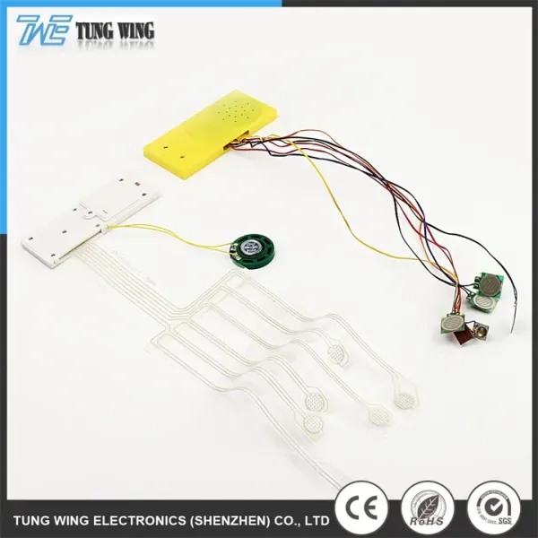 Waterproof Sound Module with Customizable Sound Duration and Replaceable Battery for Cards and Toys