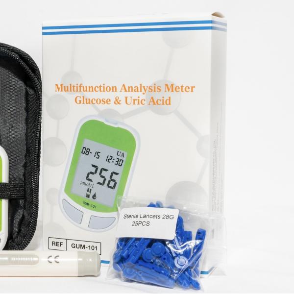 UA 50 Records Uric Acid Blood Glucose Tester With HZ GUM-101