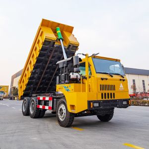 Quality Closed Cabin 6*4 Underground Dump Truck 35 Tons With YC6MK375-T300 Engine for sale