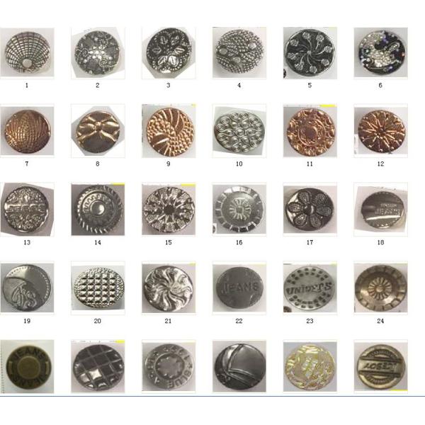 Manufacturer Wholesale Classic antique brass metal Jeans button for jeans
