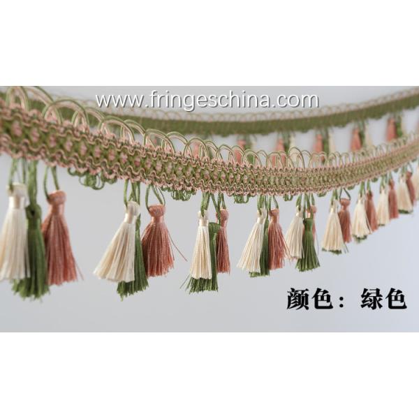 Handmade fashionable chain beads lace tassels fringes for curtain/sofa/pillow/stage decoration