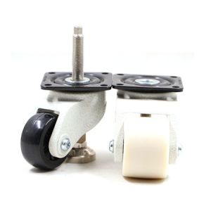 Automation Equipment 800kg 55MM Polyurethane Swivel Casters Retractable Leveling