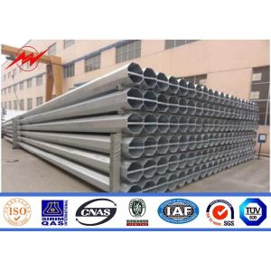 69kv Q235 Q345 Transmission Metal Utility Poles With Cross Arms