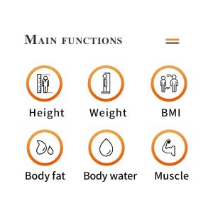 BMI Ultrasound Body Fat Measuring Scale With Height Weight Measurement AC 240V