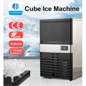 Food Beverage LZ-120 Automatic Ice Cube Making Machine for Cooling Drinks 50kg