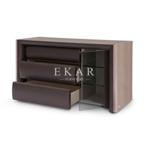 High End Leather Modern Luxury Drawer Chest W012B12