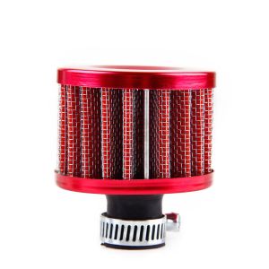 ES-1110 Universal car air intake filter neck size 12mm bright red color