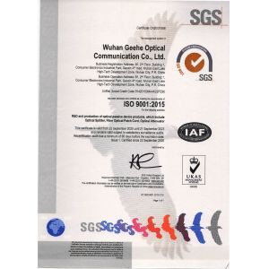 Wuhan Geehe Optical Communication Co.,ltd Certifications