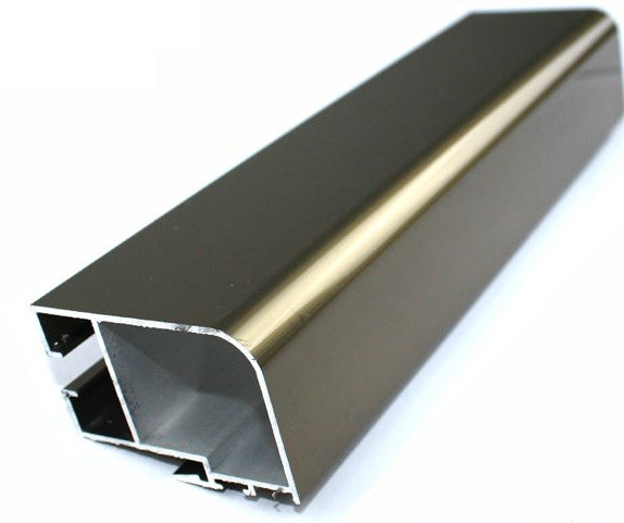 Champagne Electrophoresis Coating Machined Aluminium Profiles Section For