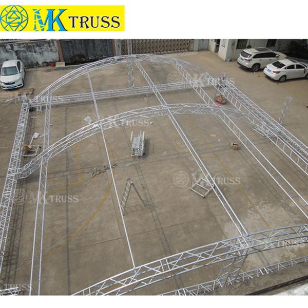 Customized Aluminum Roof Truss DJ for Banner Flat Truss Main Tube 50*2mm/50*3mm Customized