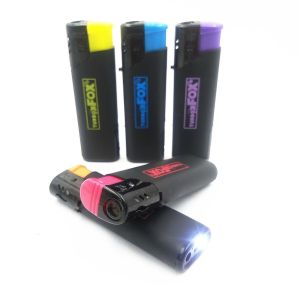 Quality Customized Classic Disposable Cigarette Lighter With LED Light Dy-F003 for sale