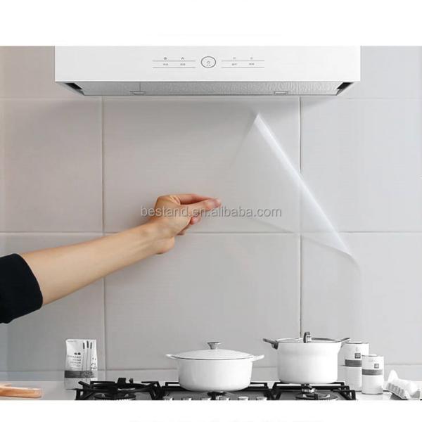 Kitchen Cabinet Oil-Proof Sticker Transparent Vinyl Wallpaper Greaseproof Sticker