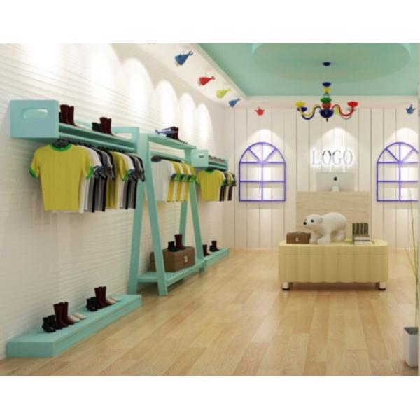 Buy Eco Friendly Kids Store Display Childrens Wooden Clothes Rack For Decoration at wholesale prices