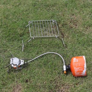 4600W Firepower Windproof Camping Stove with Piezo Ignition Lightweight and