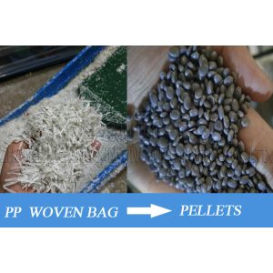 Double Filters Waste Plastic Recycling Pelletizing Machine With Compact