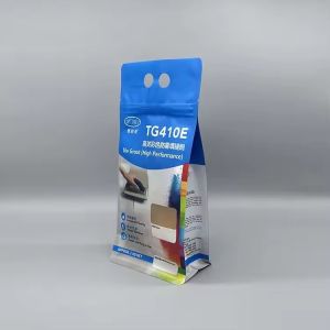 Flat Bottom Zipper Reusable Aluminium Foil Side Gusset Plastic Pouch For