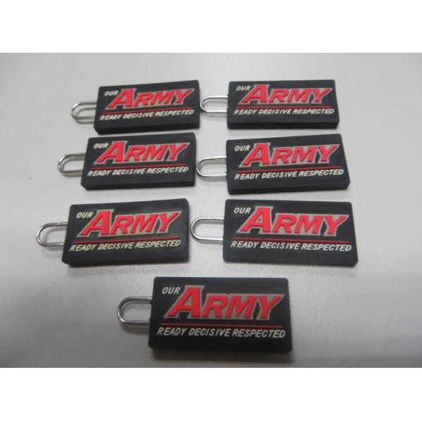 Embossed Logo MV AGUSTA 3d Cartoon PVC Zipper Pull / Soft PVC Zipper Charms For Garment Accessory