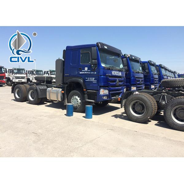 Blue EuroII 6x4 Prime Mover Truck Tractor Truck Tractor HeadQ345 SINOTRUK HOWO Tractor Truck