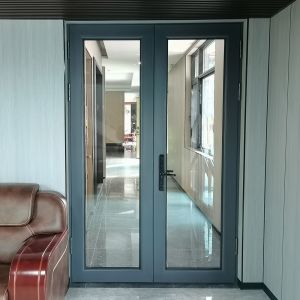 Aluminum Casement Doors With 1.4mm Aluminum Wall For Boutique Hotel