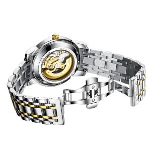 5ATM Waterproof Original Automatic Mechanical Watches Luxury Alloy Case