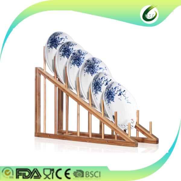 2016 new design bamboo dish drying rack