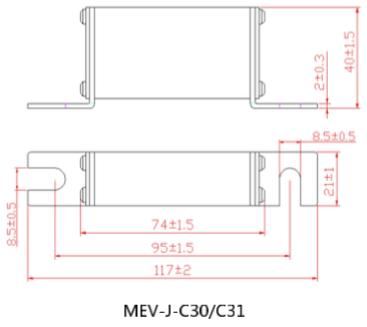 Dissmann MEV-J 1000VDC Fuse , Ceramic Automotive Fuses For EV Charger